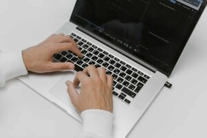 Photo by cottonbro studio: https://www.pexels.com/photo/hands-on-a-laptop-keyboard-5474285/