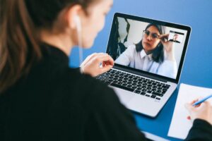 Photo by Anna Shvets: https://www.pexels.com/photo/people-on-a-video-call-4226261/