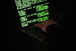 Photo by Sora Shimazaki: https://www.pexels.com/photo/crop-hacker-typing-on-laptop-with-information-on-screen-5935787/