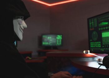 Photo by Tima Miroshnichenko: https://www.pexels.com/photo/a-person-with-mask-using-a-computer-5380608/