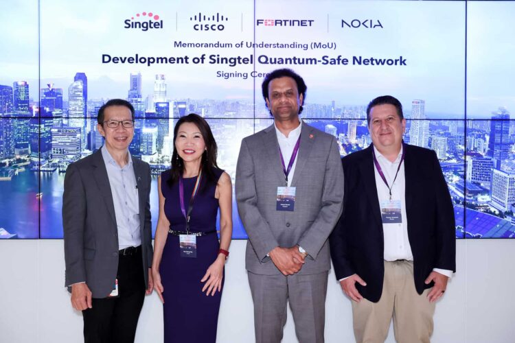 MoU- Singtel with Cisco, Fortinet and Nokia for QSN solutions (1)