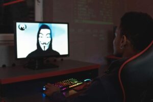 Photo by Tima Miroshnichenko: https://www.pexels.com/photo/man-in-black-hoodie-having-a-video-call-5380675/