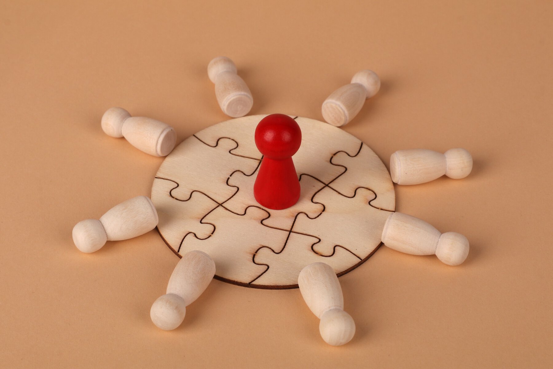 Photo by Ann H: https://www.pexels.com/photo/conceptual-leadership-and-teamwork-puzzle-38536528/